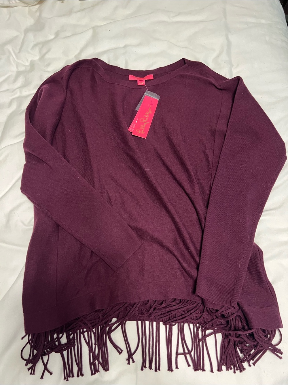 NWT Lilly Pulitzer Glenda Sweater in Cabernet Berry size L